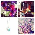 Geburtstag Tiffanys Blumen Champagner