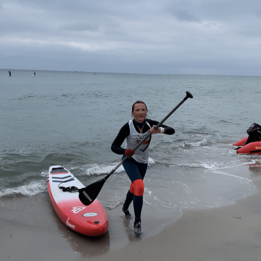 stabd up paddling auf der Ostsee auf Fehmarn bei den Deutschen Meisterschaften 2021
