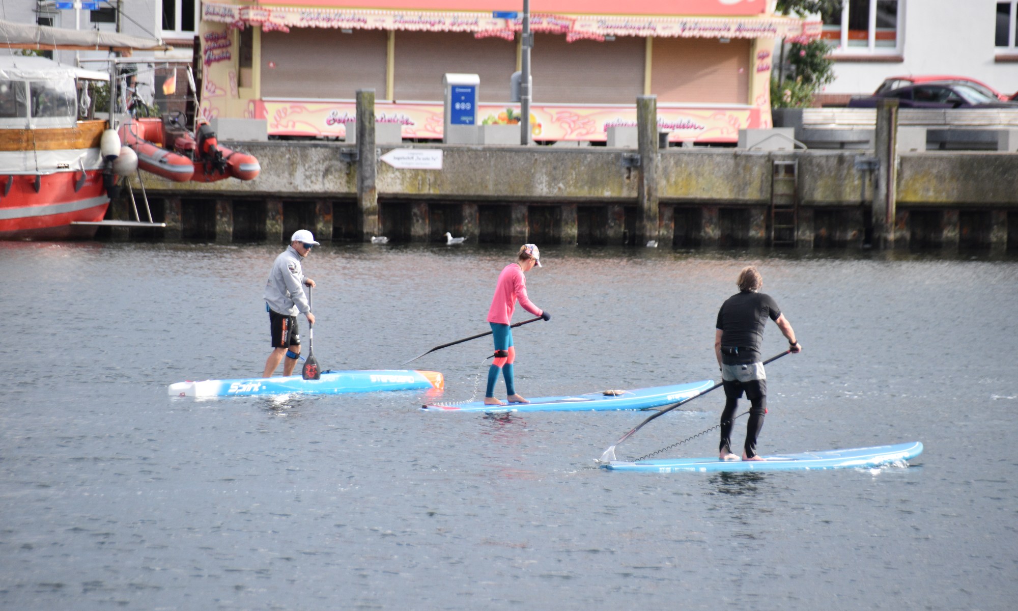 stand up paddling mit Michael Booth in Eckernförde