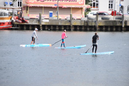 stand up paddling mit Michael Booth in Eckernförde