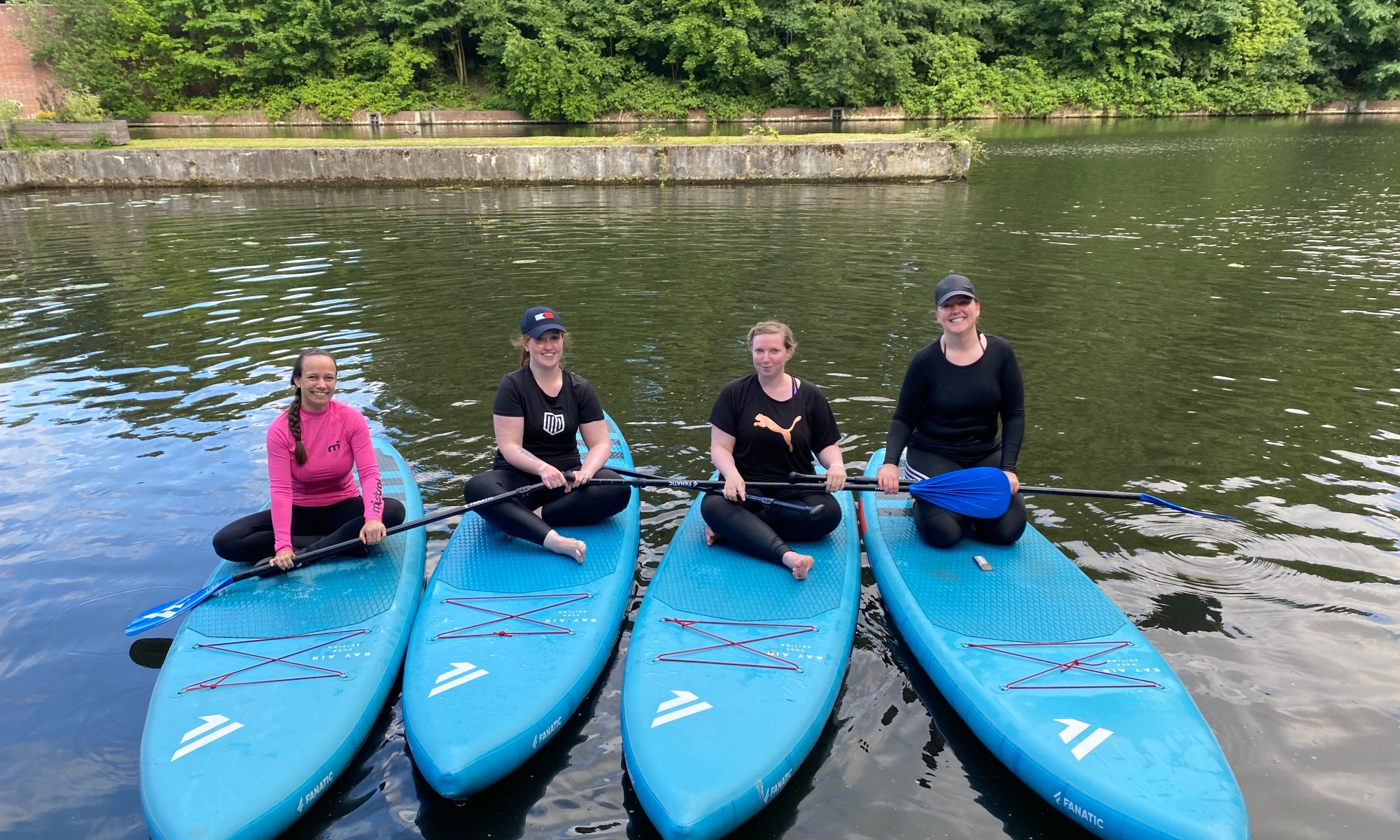 Stand up paddling in Hamburg auf der Alster