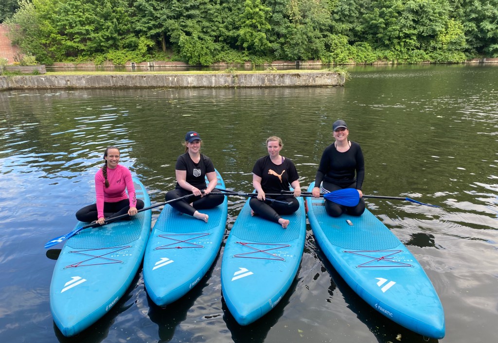 Stand up paddling in Hamburg auf der Alster