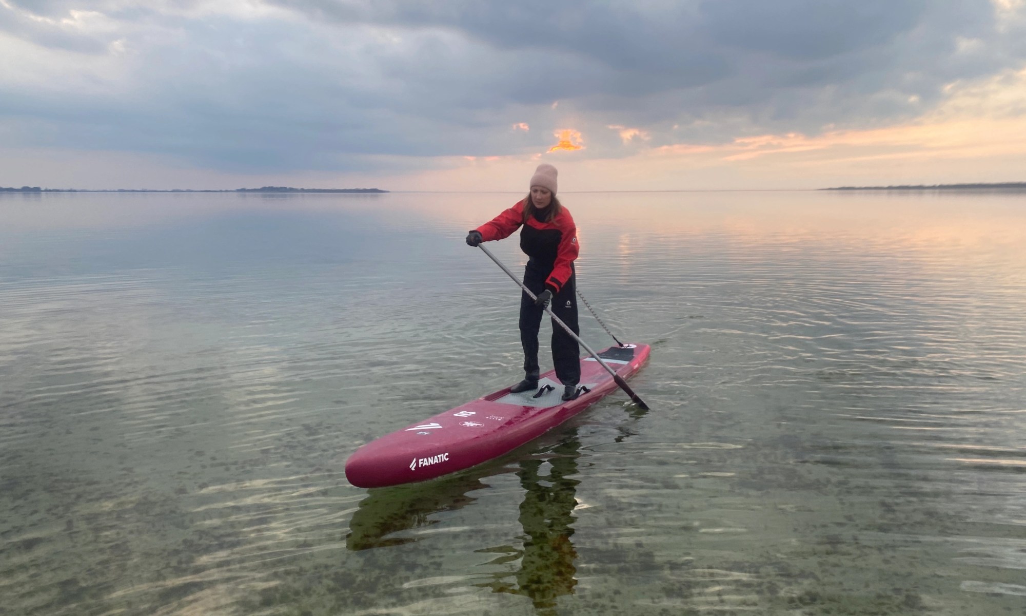 SUP im Winter, aufblasbares SUP, ISUP, Hard Board, Fanatic