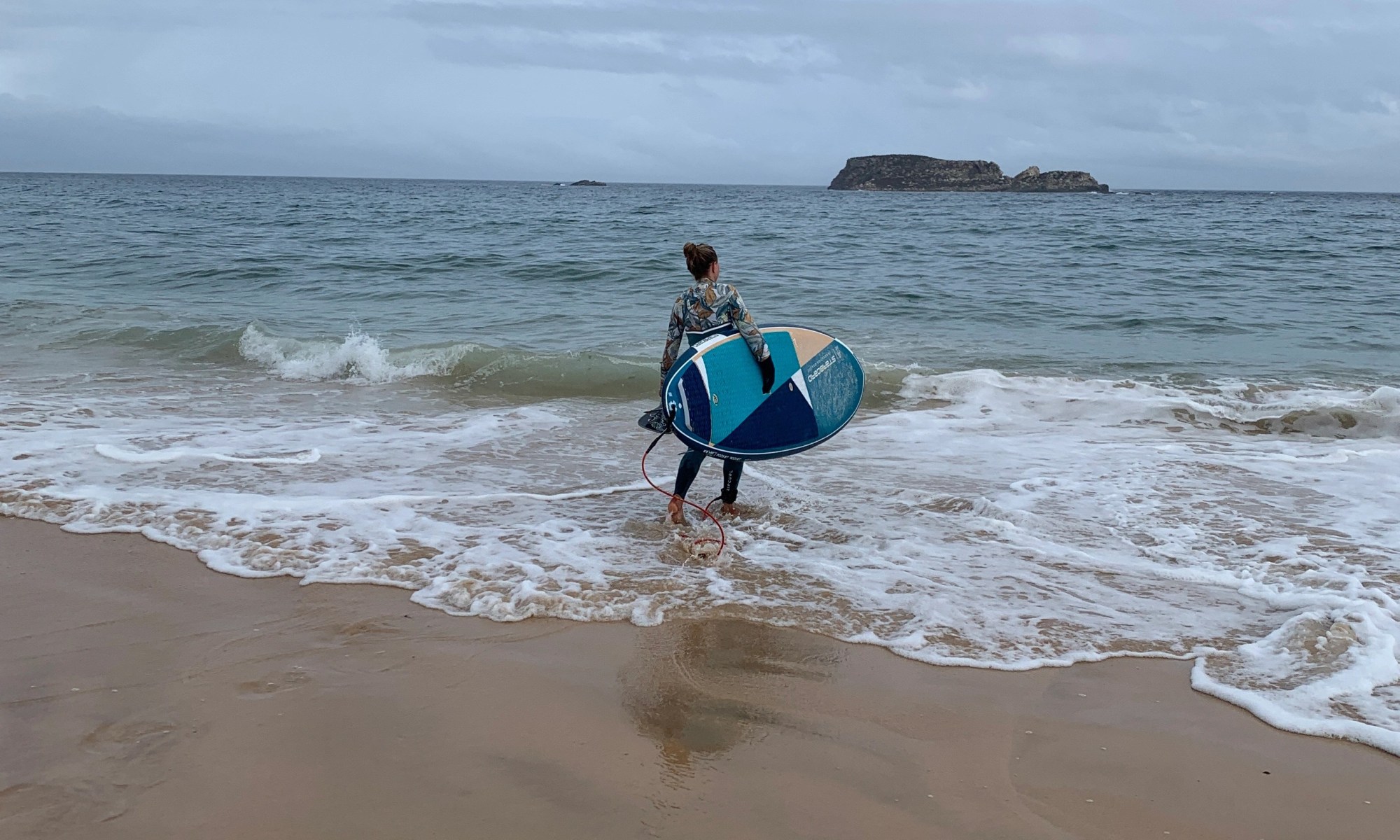stand up paddle in Sagres mit Starboard rocket pocket