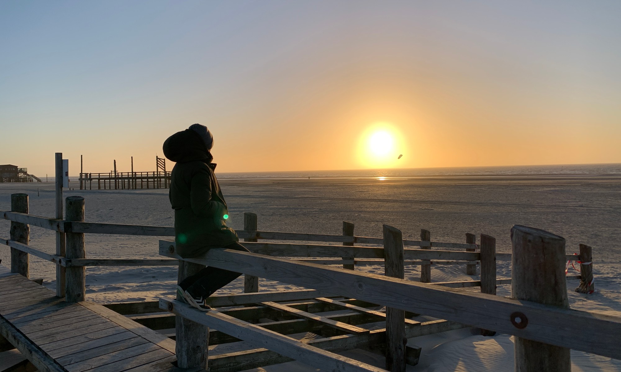 Sonnenuntergang in Sankt Peter Ording